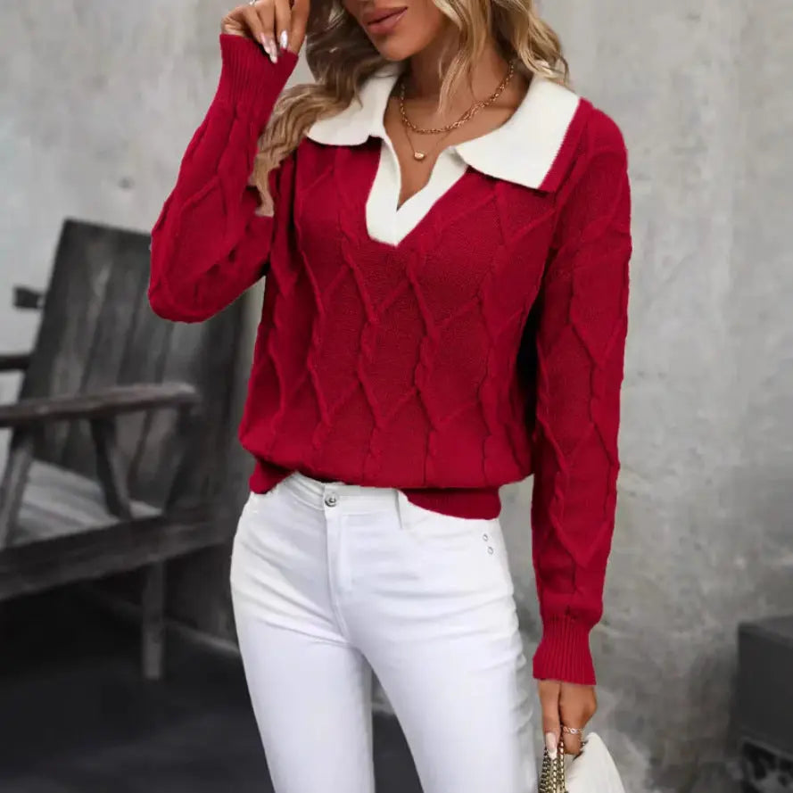 LS | Women Classic Knit Sweater Lion Style