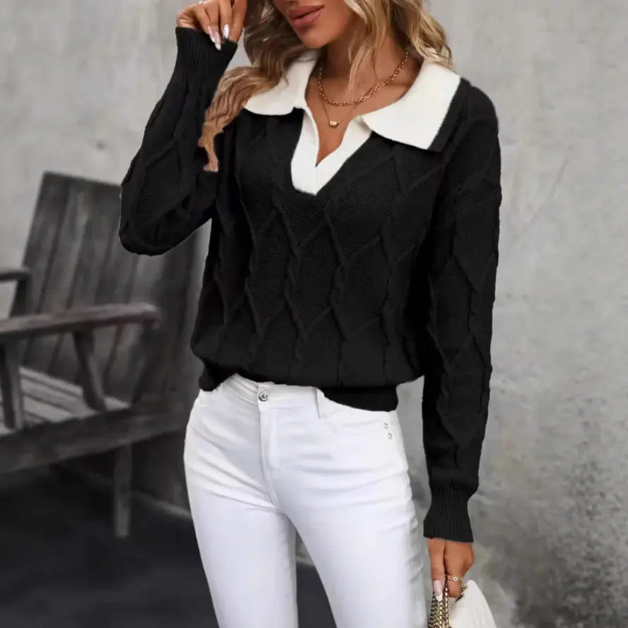 LS | Women Classic Knit Sweater Lion Style