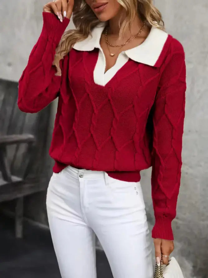 LS | Women Classic Knit Sweater Lion Style