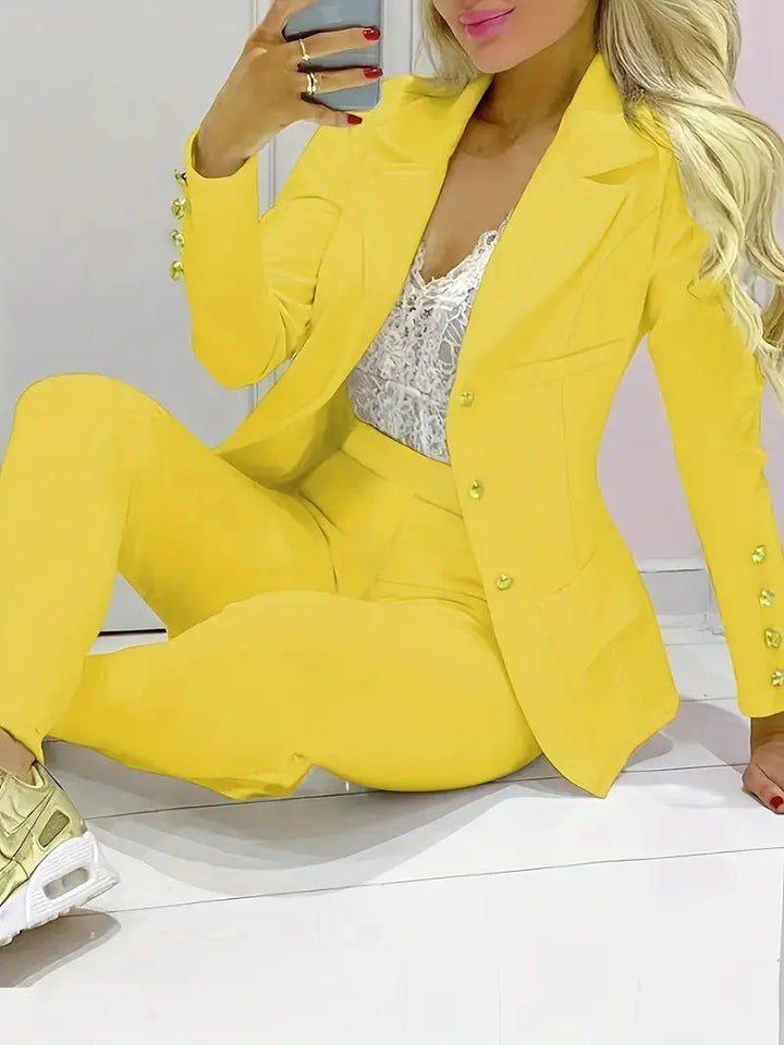 LS | Women Classic Office Blazer Set Lion Style