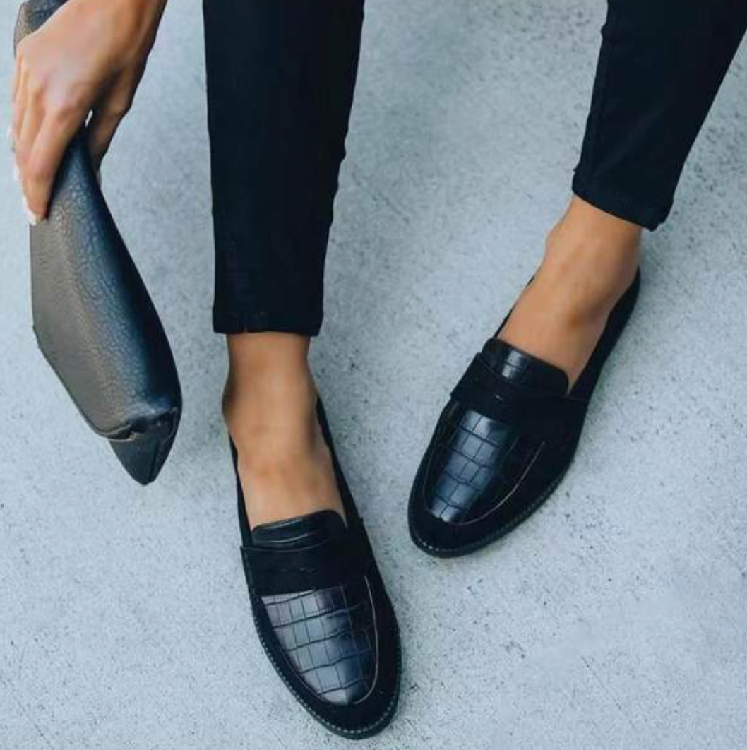 LS | Women Classic Slip On Orthopedic Loafers Lion Style