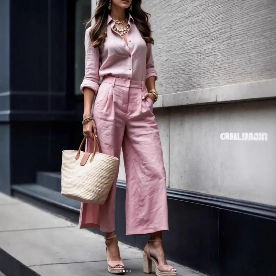LS | Women Classic Top Pants Set Lion Style