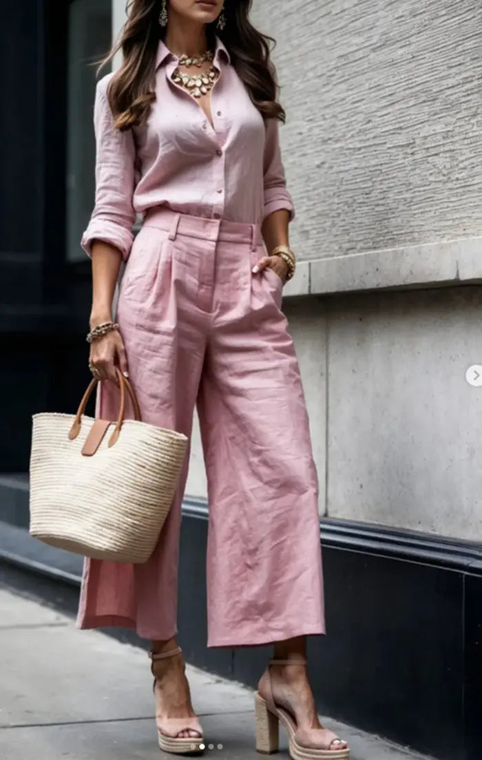 LS | Women Classic Top Pants Set Lion Style