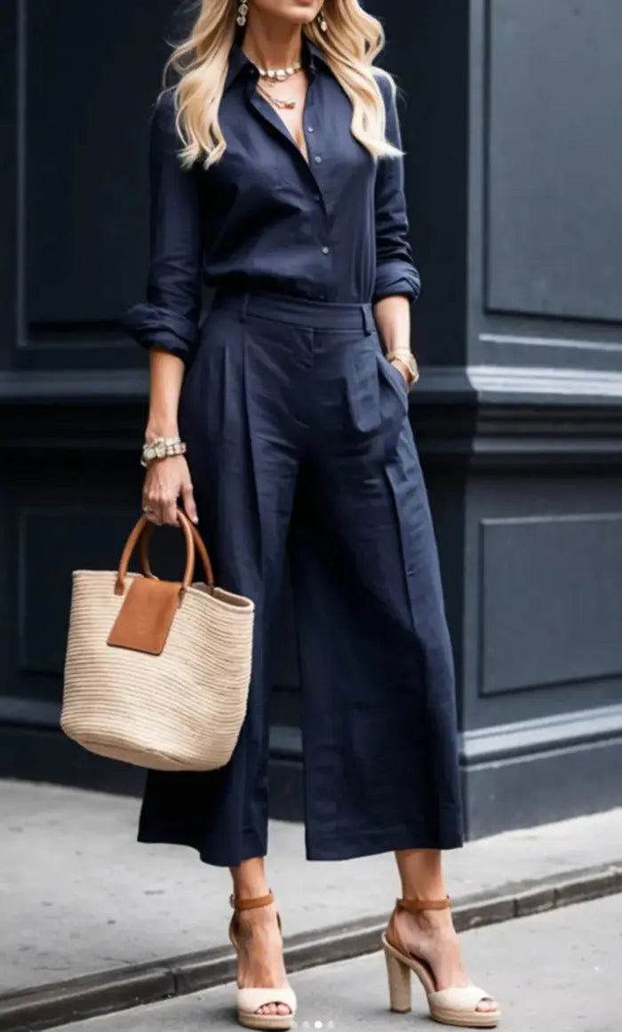 LS | Women Classic Top Pants Set Lion Style
