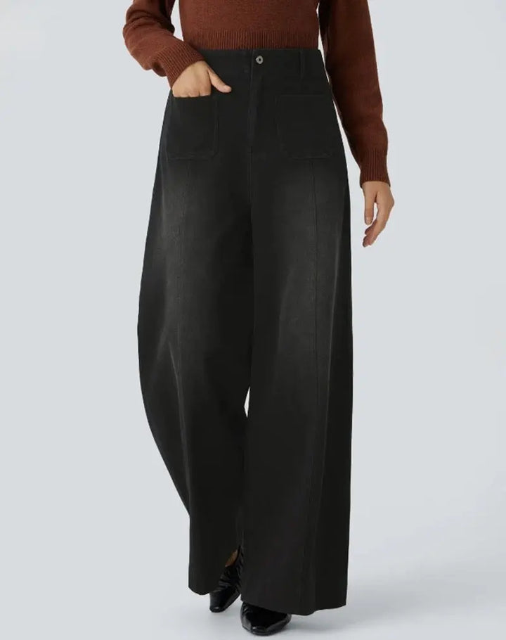 LS | Women Classic Wide Leg Jeans Lion Style