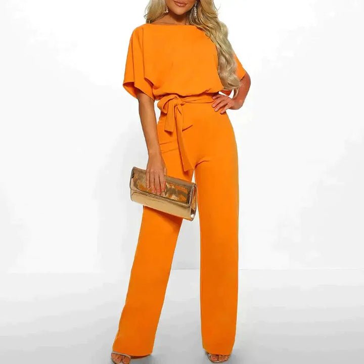 LS | Women Classy Short Sleeve Jumpsuit Lion Style