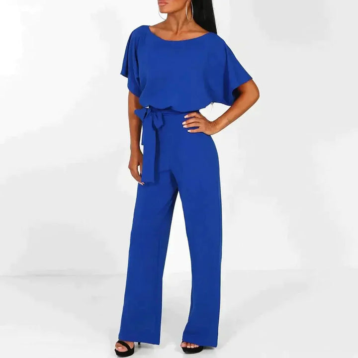 LS | Women Classy Short Sleeve Jumpsuit Lion Style
