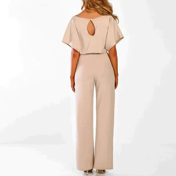 LS | Women Classy Short Sleeve Jumpsuit Lion Style