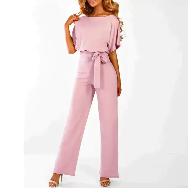 LS | Women Classy Short Sleeve Jumpsuit Lion Style