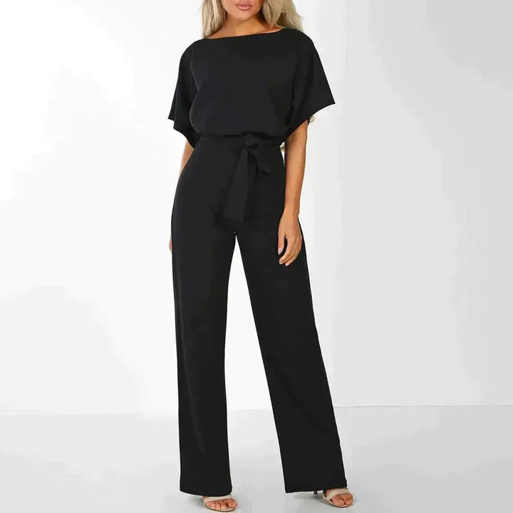 LS | Women Classy Short Sleeve Jumpsuit Lion Style