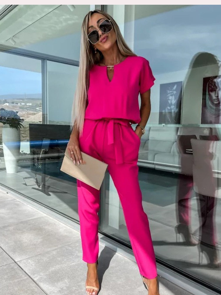LS | Women Clean Casual Fit Jumpsuit Lion Style