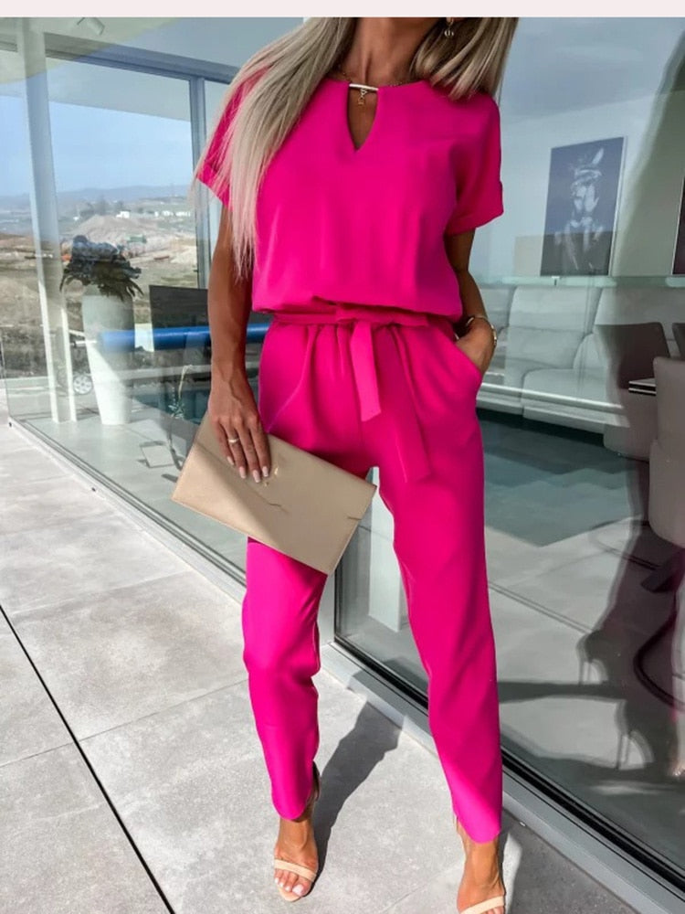 LS | Women Clean Casual Fit Jumpsuit Lion Style