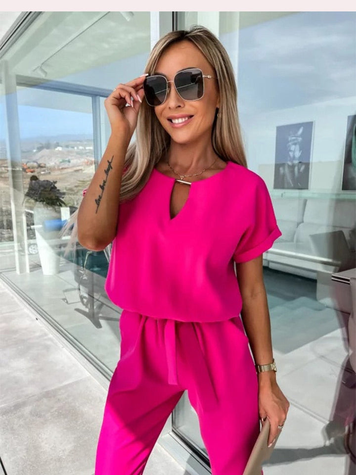 LS | Women Clean Casual Fit Jumpsuit Lion Style