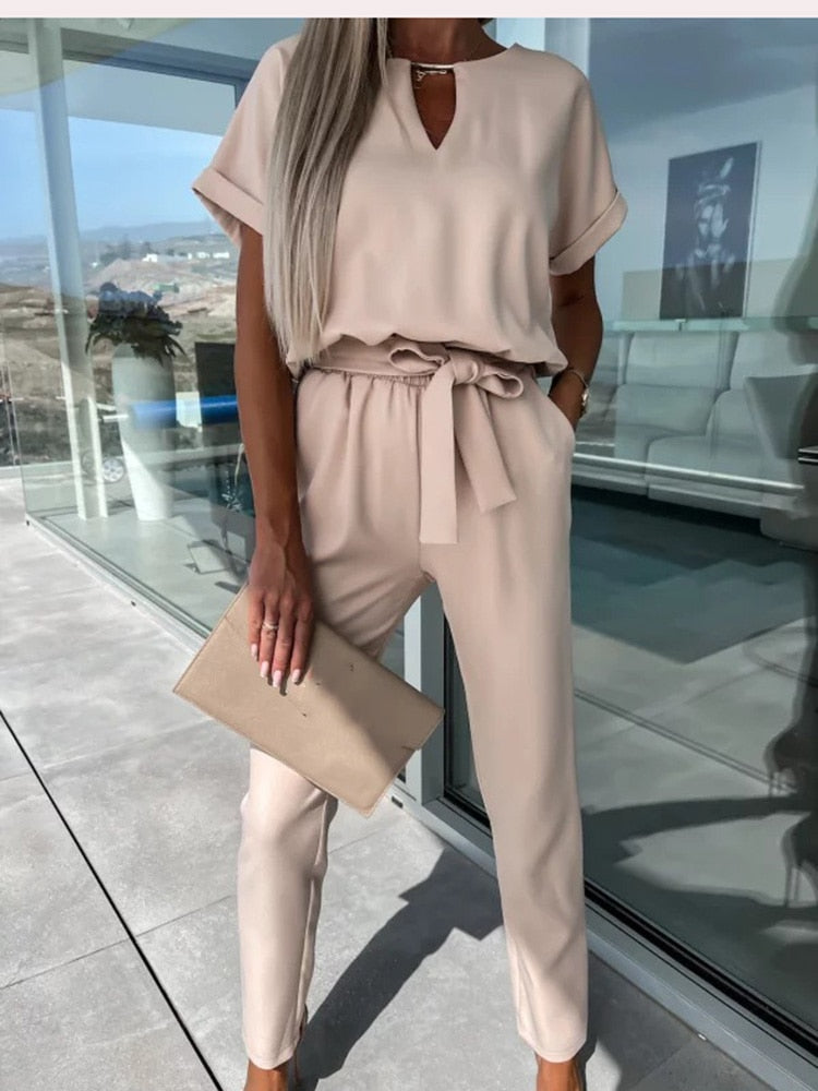 LS | Women Clean Casual Fit Jumpsuit Lion Style