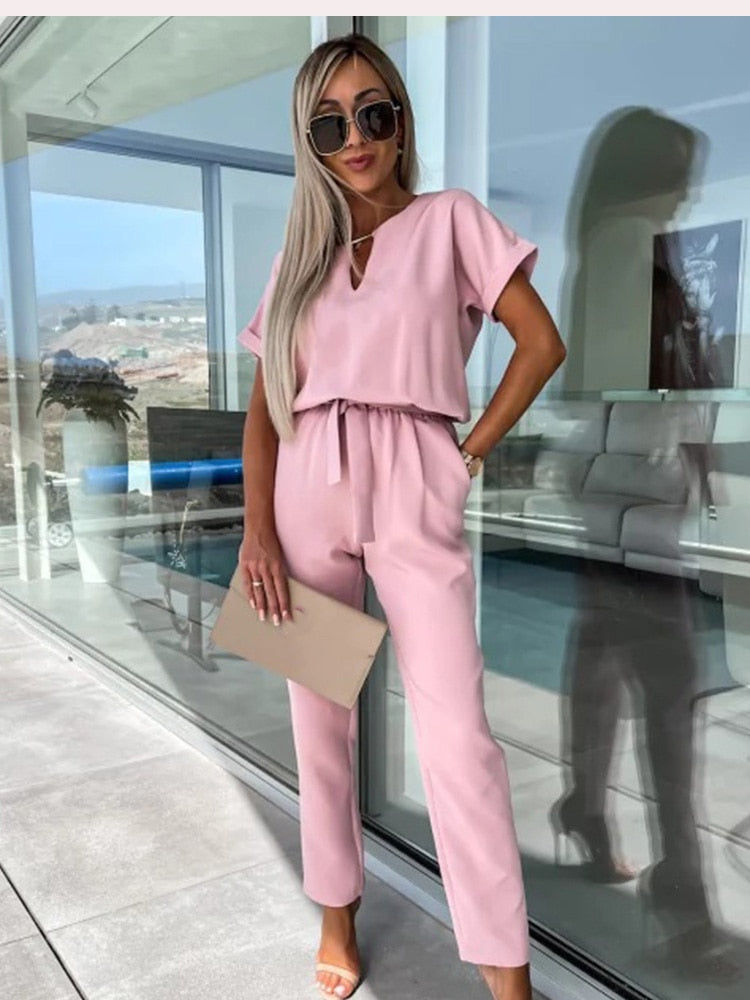 LS | Women Clean Casual Fit Jumpsuit Lion Style