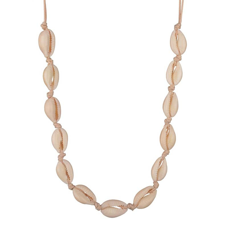 LS | Women Coastal Shell Choker Necklace Lion Style