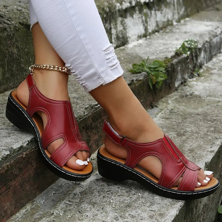 LS | Women Comfort Orthopedic Leather Sandals Lion Style