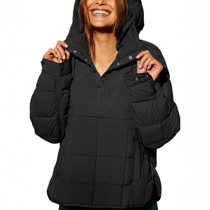 LS | Women Comfortable Quilted Hoodie Jacket Lion Style
