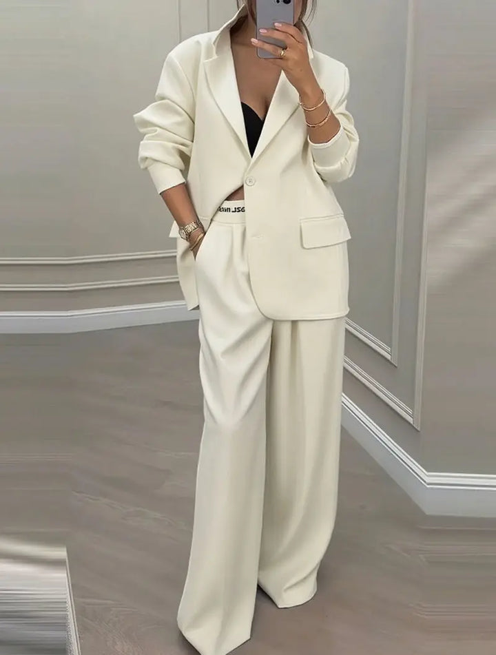 LS | Women Contemporary Blazer Pants Set Lion Style
