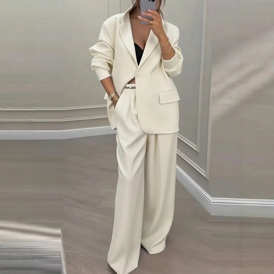 LS | Women Contemporary Blazer Pants Set Lion Style