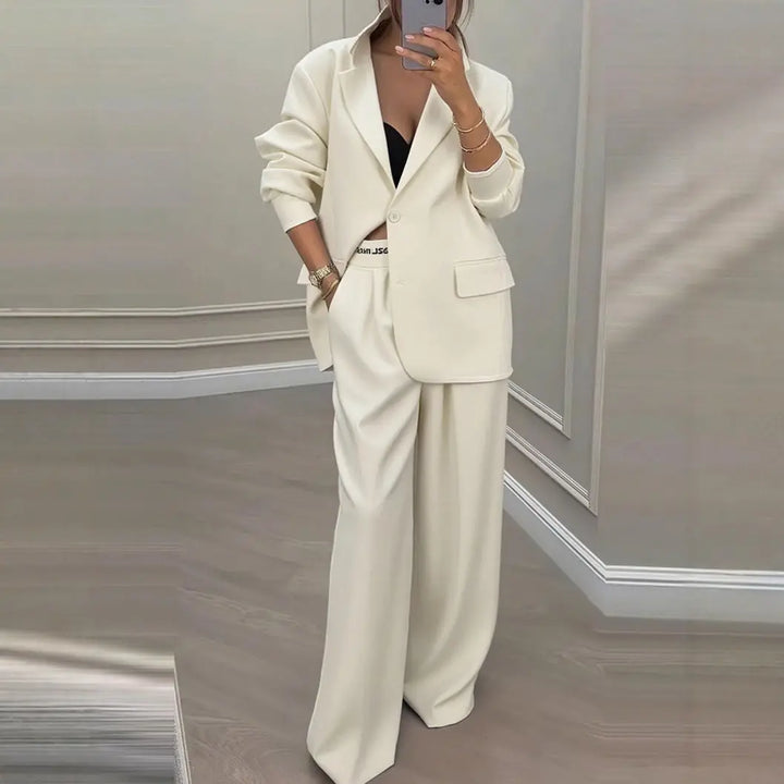 LS | Women Contemporary Blazer Pants Set Lion Style