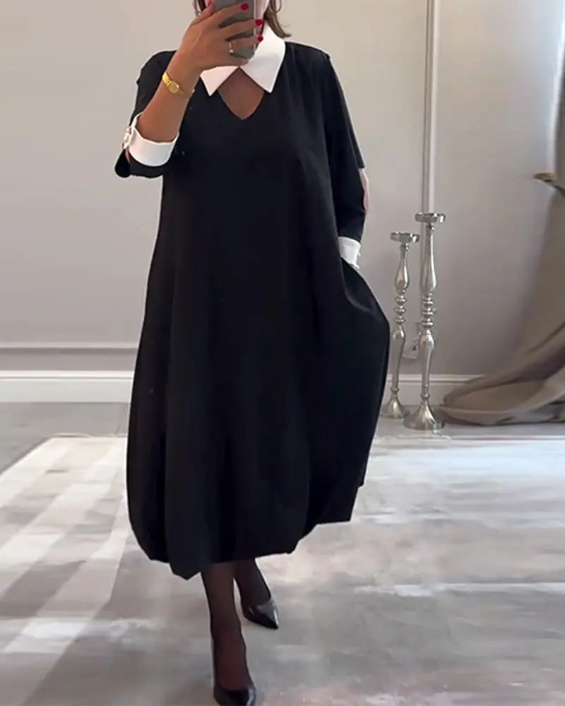 LS | Women Contemporary Midi Dress Lion Style