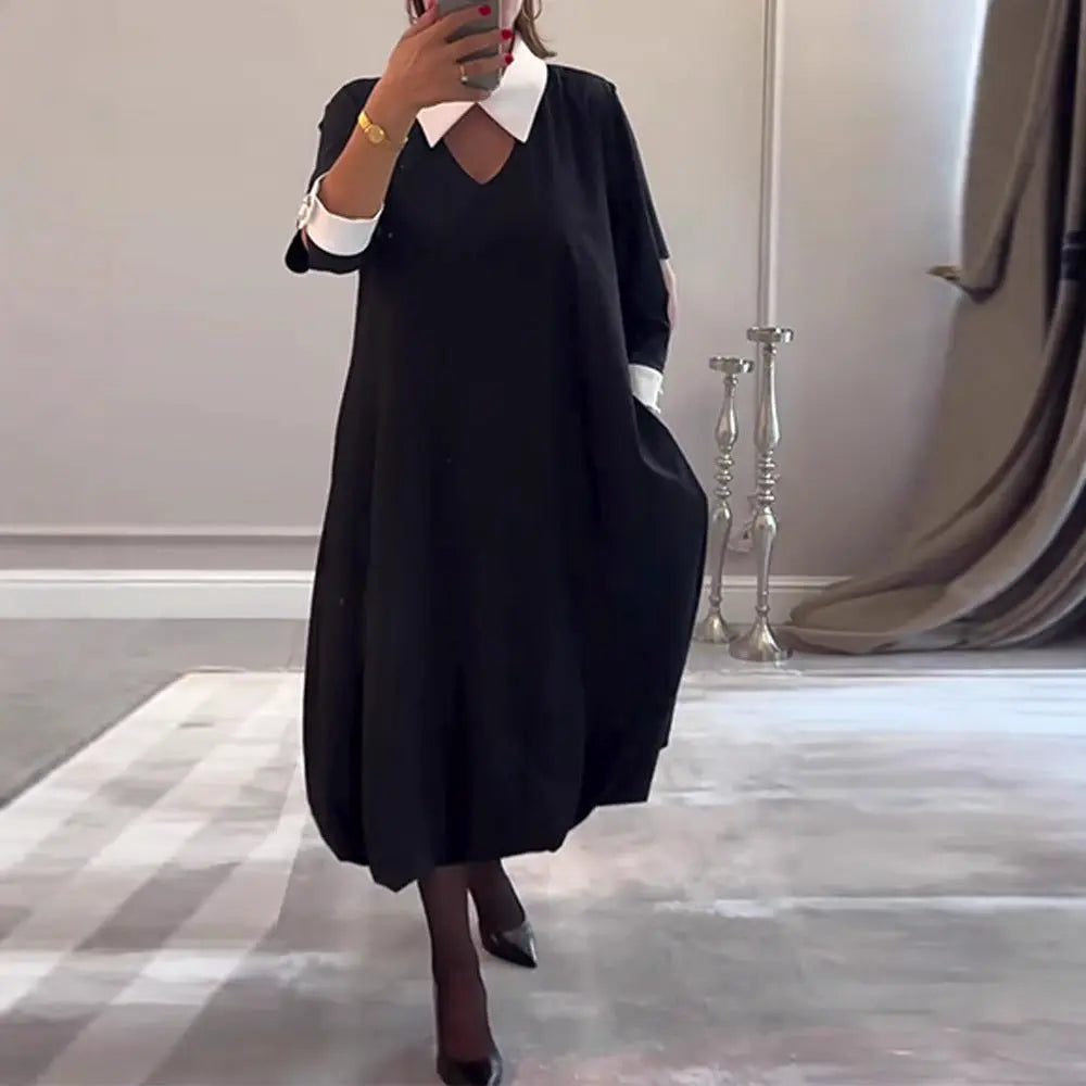 LS | Women Contemporary Midi Dress Lion Style