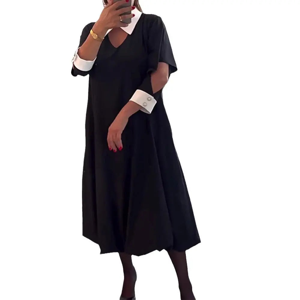 LS | Women Contemporary Midi Dress Lion Style
