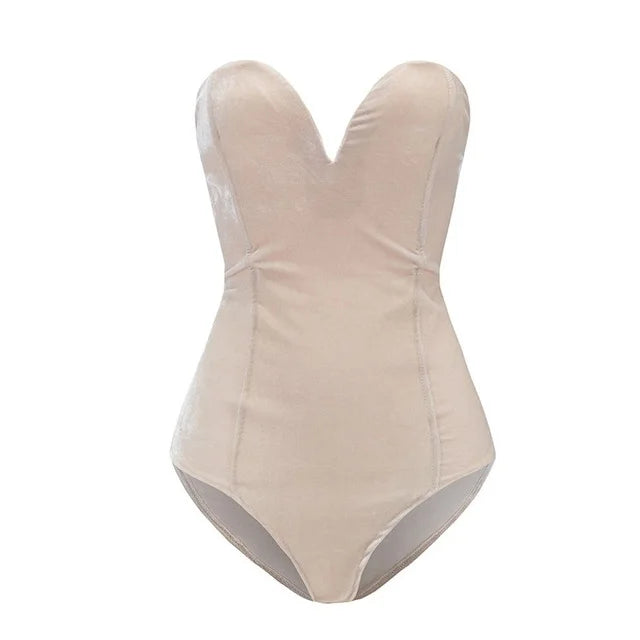 LS | Women Corset Strapless Bodysuit Lion Style