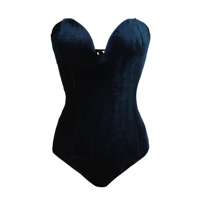 LS | Women Corset Strapless Bodysuit Lion Style