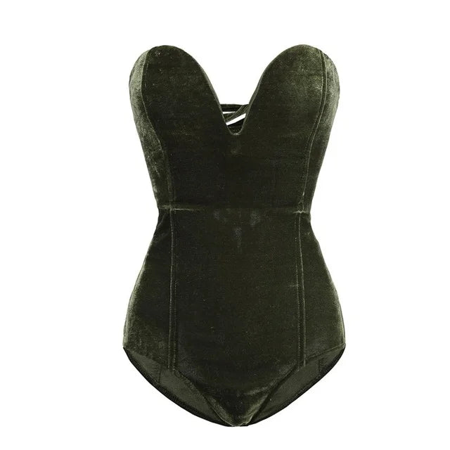 LS | Women Corset Strapless Bodysuit Lion Style