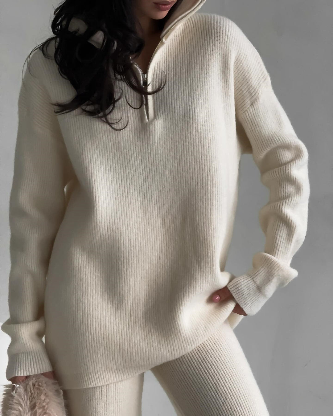 LS | Women Cozy Rib Lounge Set Lion Style