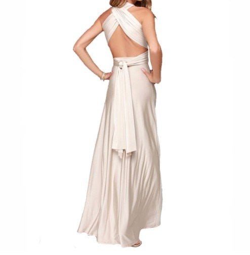 LS | Women Cross Back Evening Dress Lion Style
