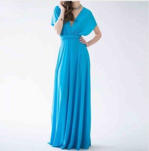 LS | Women Cross Back Evening Dress Lion Style