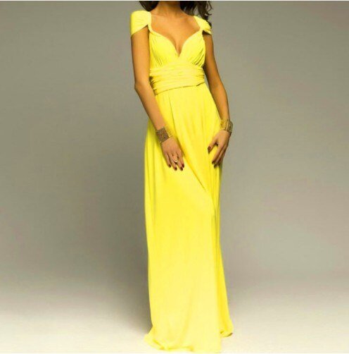 LS | Women Cross Back Evening Dress Lion Style