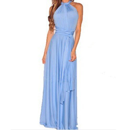 LS | Women Cross Back Evening Dress Lion Style