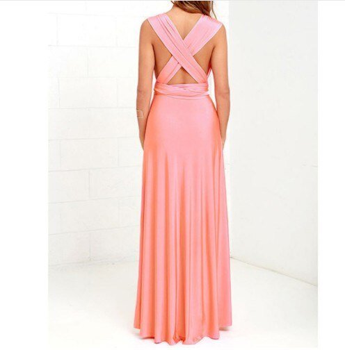 LS | Women Cross Back Evening Dress Lion Style
