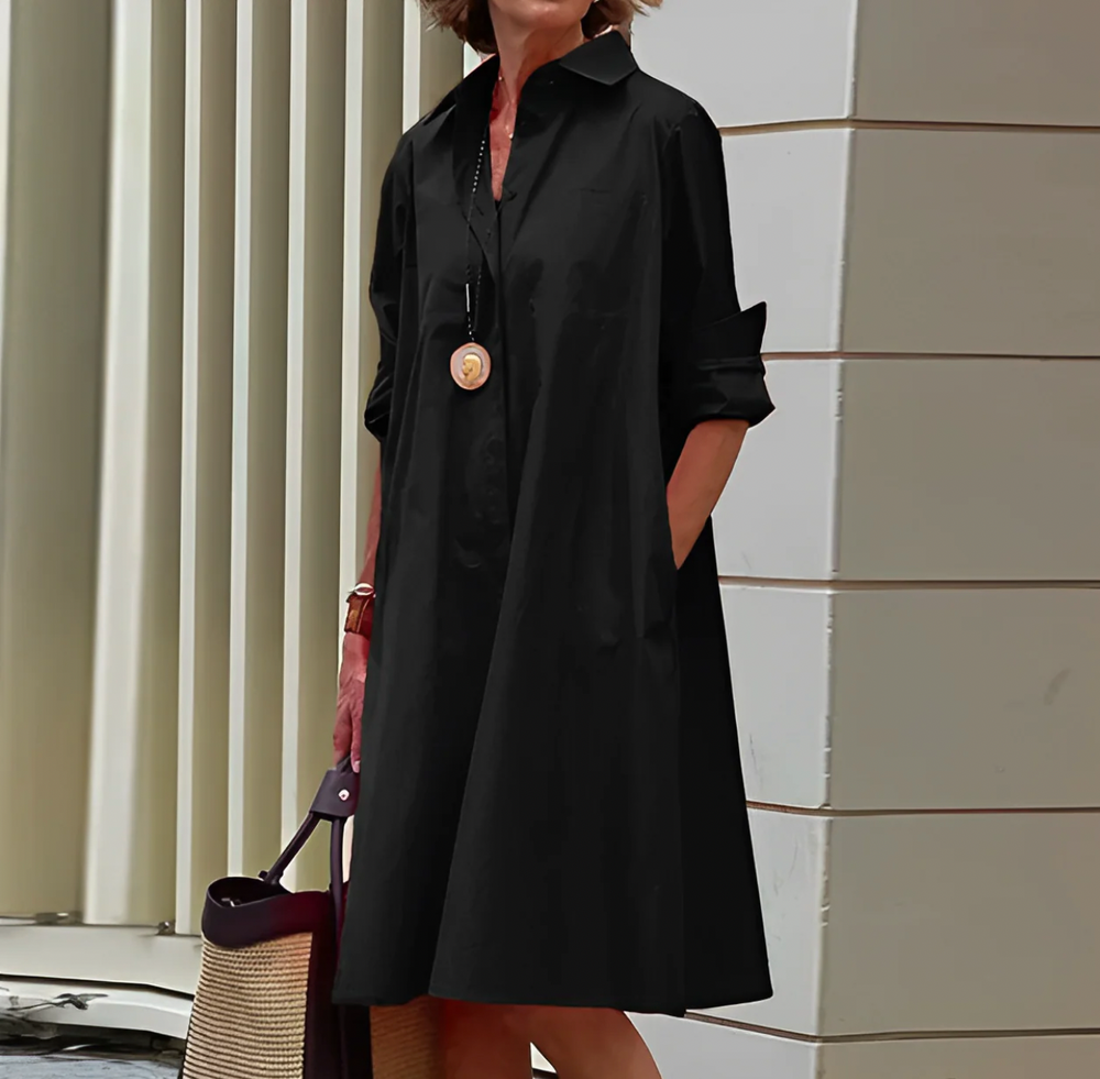 LS | Women Daily Wear Collar Dress Lion Style