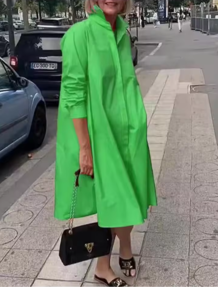 LS | Women Daily Wear Collar Dress Lion Style