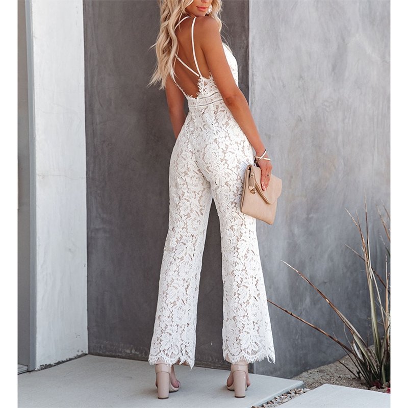 LS | Women Dreamy Lace Jumpsuit Lion Style