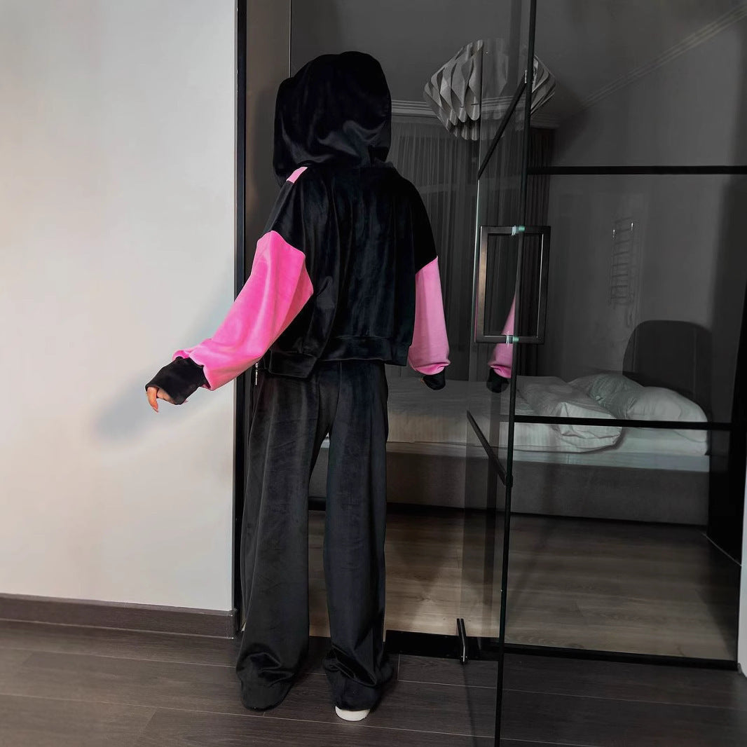 LS | Women Dual Tone Hoodie Set Lion Style