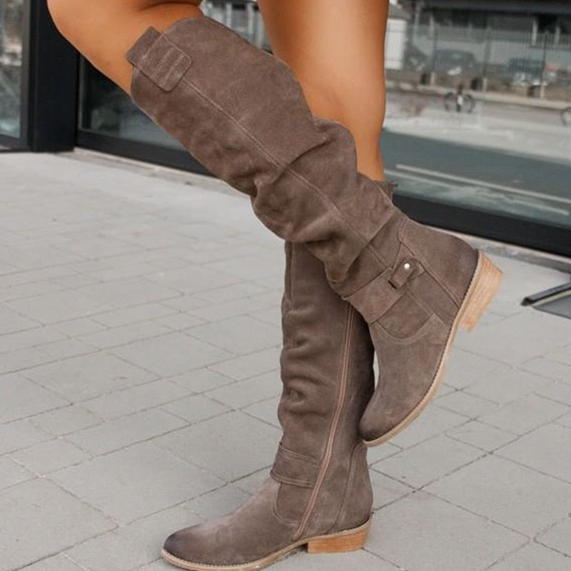 LS | Women Durable Knee High Boots Lion Style