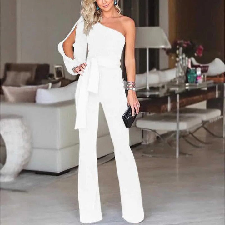 LS | Women Elegant Asymmetric Jumpsuit Lion Style