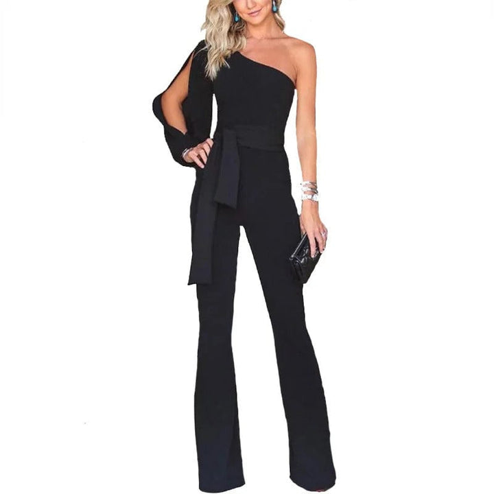 LS | Women Elegant Asymmetric Jumpsuit Lion Style