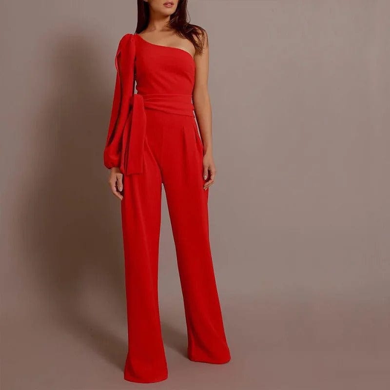 LS | Women Elegant Asymmetric Jumpsuit Lion Style