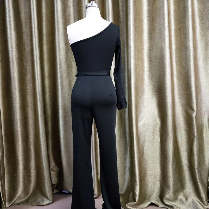 LS | Women Elegant Asymmetric Jumpsuit Lion Style