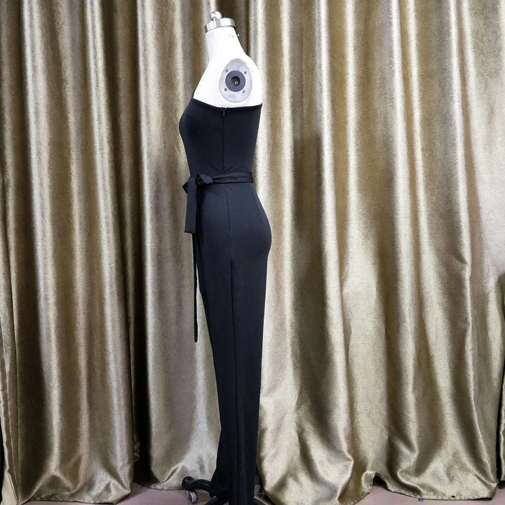 LS | Women Elegant Asymmetric Jumpsuit Lion Style