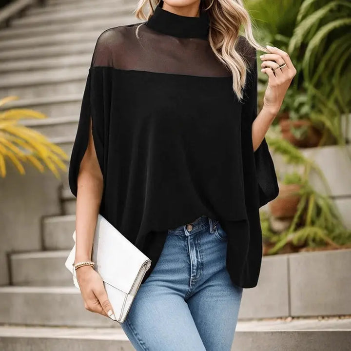 LS | Women Elegant Batwing Top Lion Style