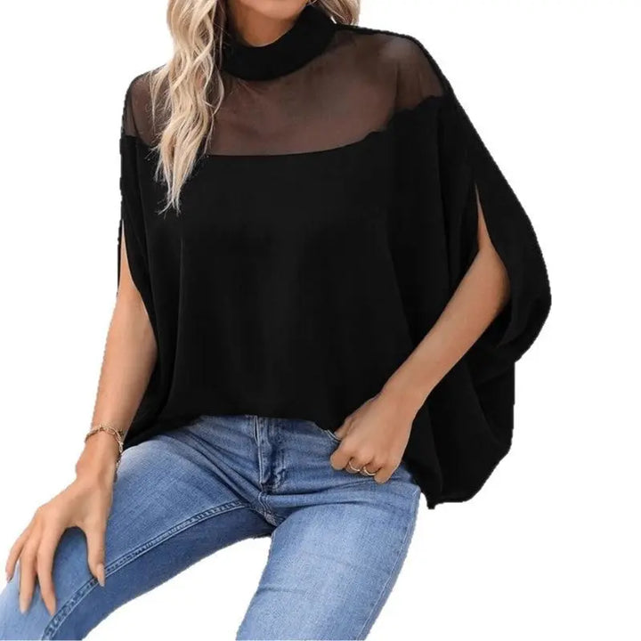 LS | Women Elegant Batwing Top Lion Style