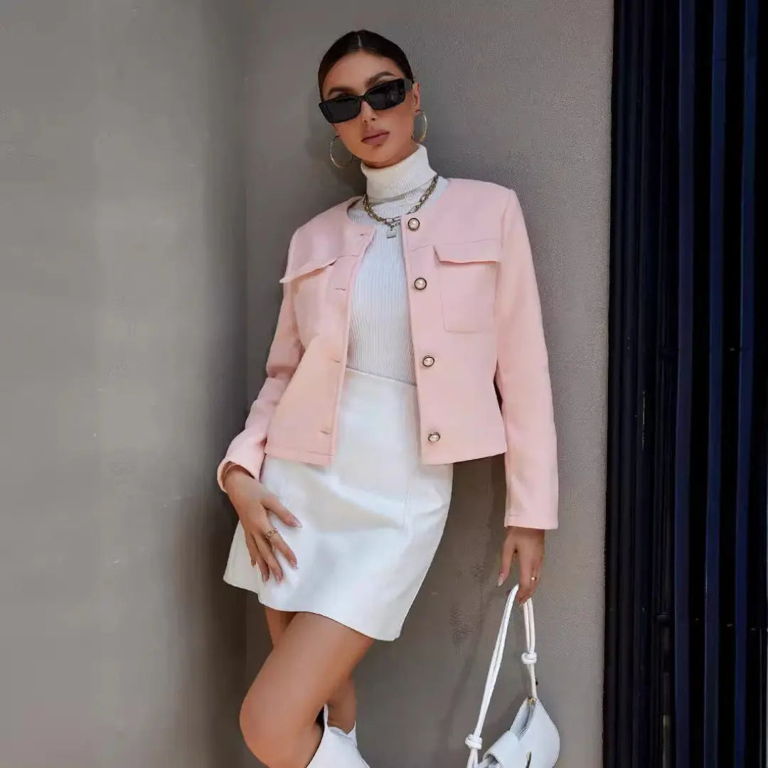 LS | Women Elegant Cropped Jacket Lion Style